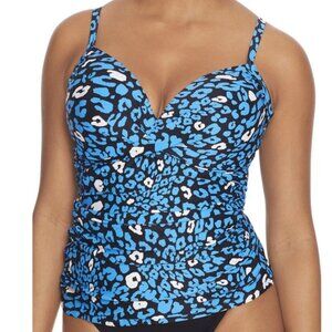 Coco Reef  Antibes Leopard Enrapture Underwire Tankini Top